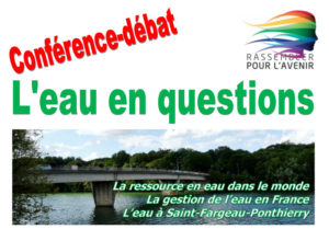 Conférence-débat : L’eau en questions @ Ferme d'Auxonnettes | Saint-Fargeau-Ponthierry | Île-de-France | France